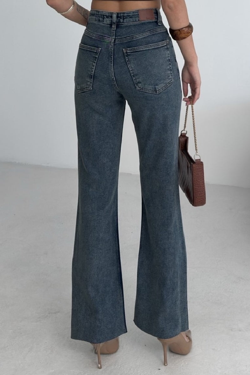 İspanyol Mom Fit Kot Pantolon