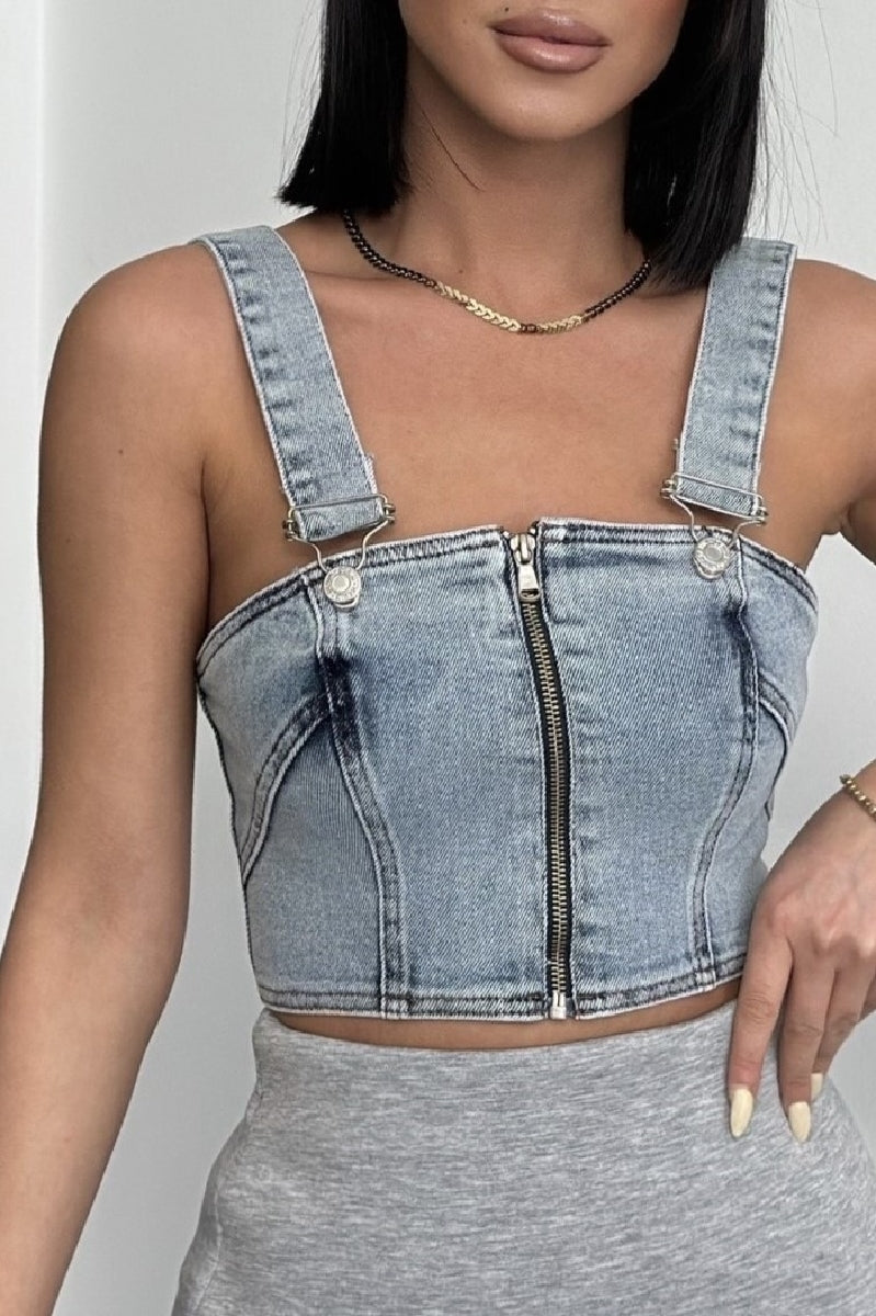 Önü Fermuarlı Büstiyer