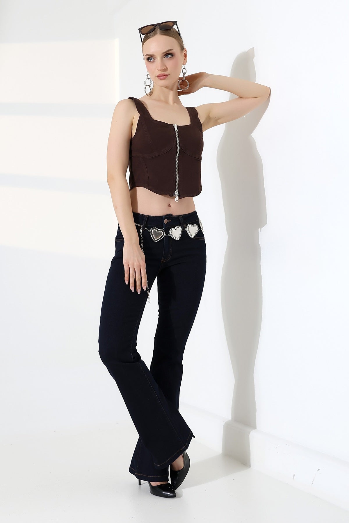 Push Up İspanyol Kot Pantolon 7108