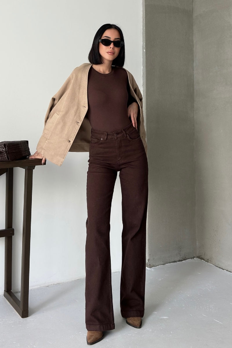 Astarlı Oversize Kot Ceket