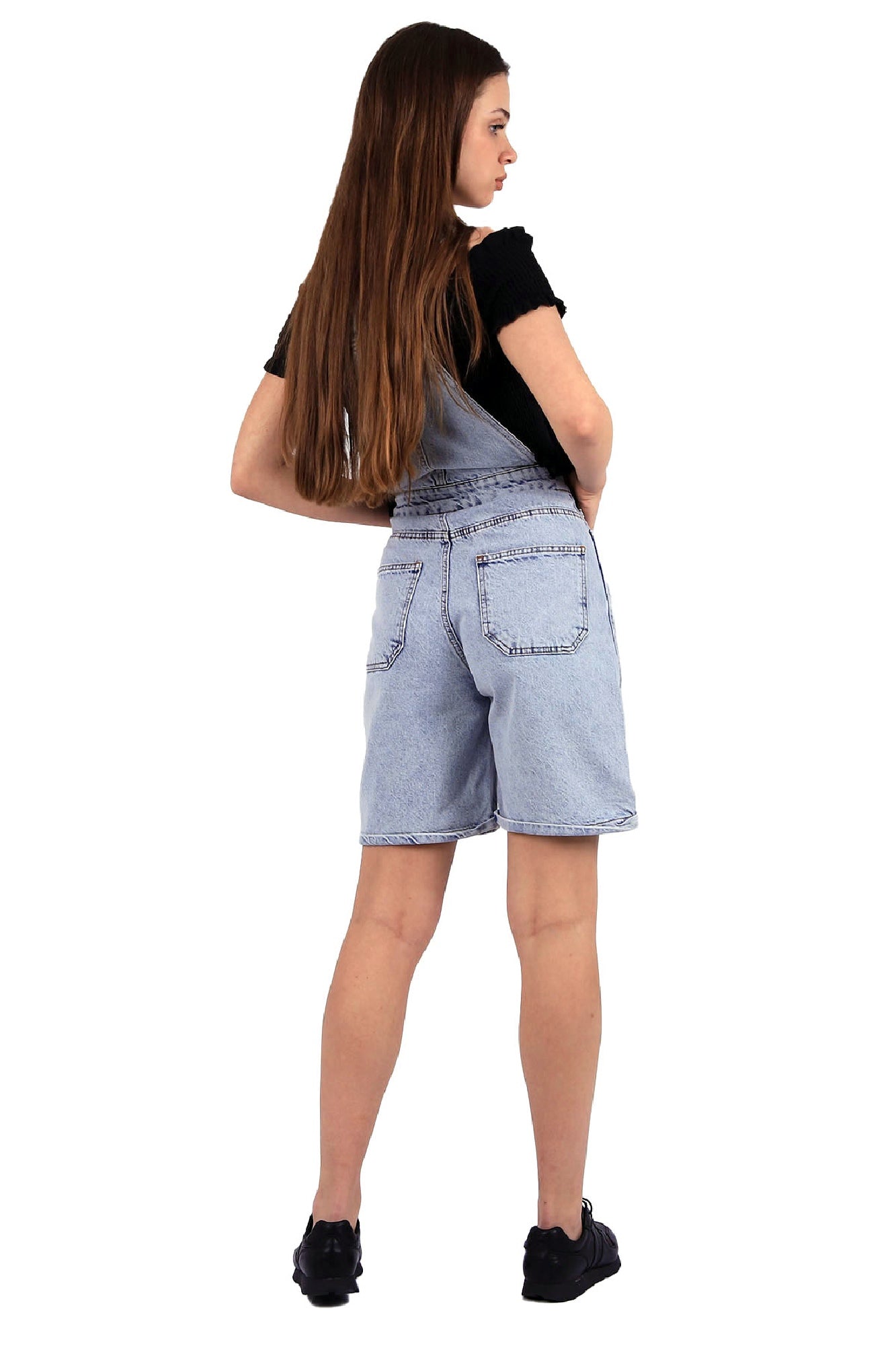 Şortlu Kot Salopet 386