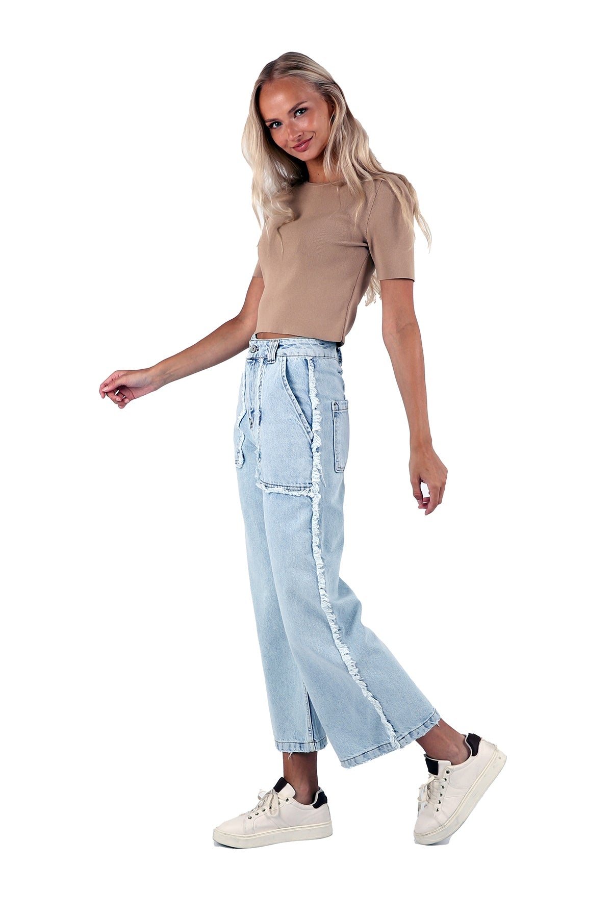 Şeritli Kaba Cepli Pantolon 1746