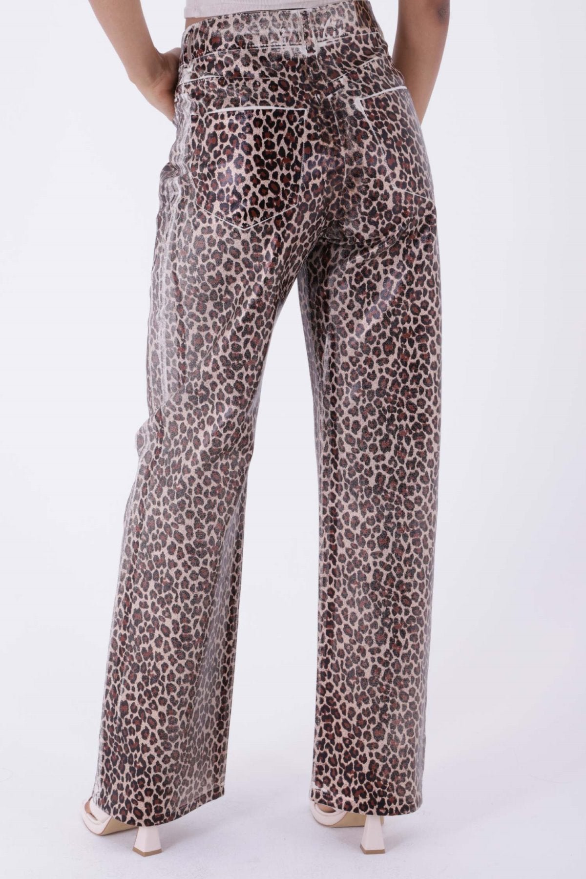 Leopar Palazzo Kot Pantolon 7028