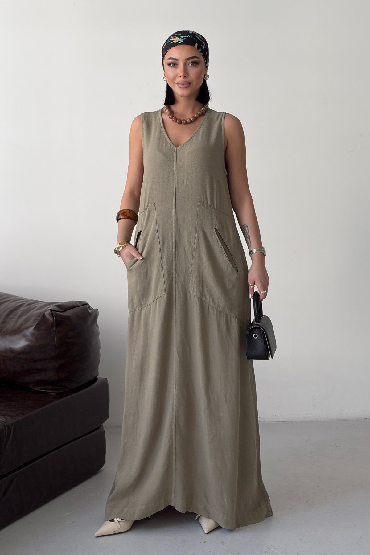 Cepli Oversize Elbise HS3072