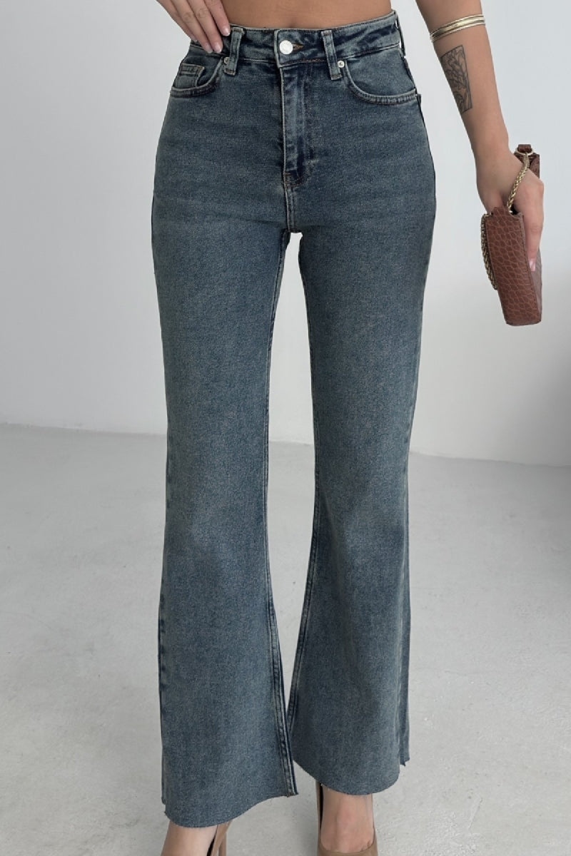 İspanyol Mom Fit Kot Pantolon