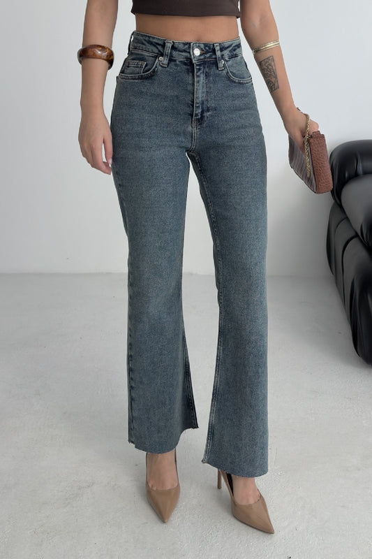 İspanyol Mom Fit Kot Pantolon