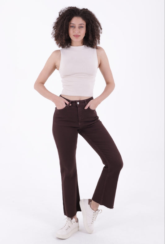 İspanyol Mom Fit Kot Pantolon