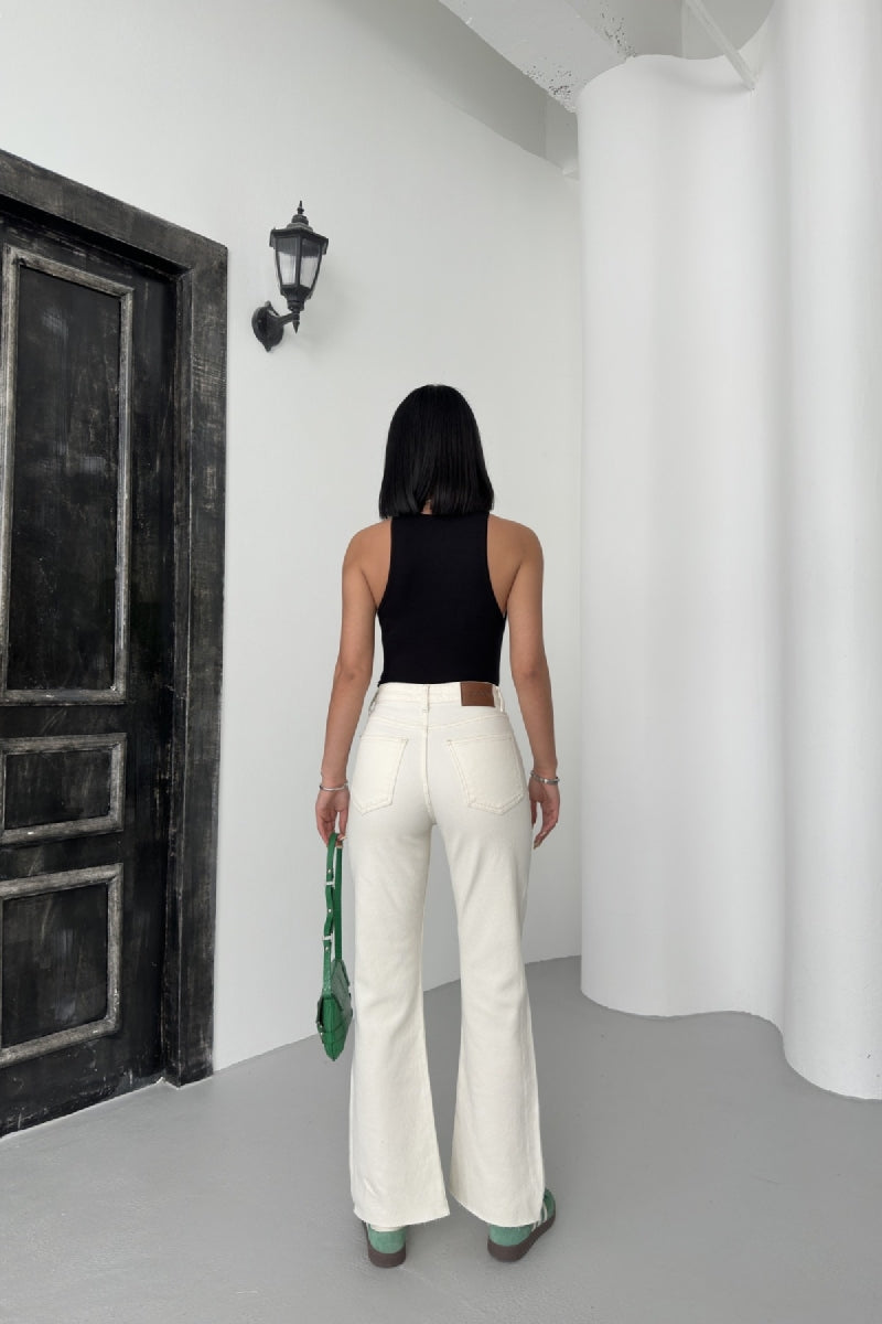 İspanyol Mom Fit Kot Pantolon