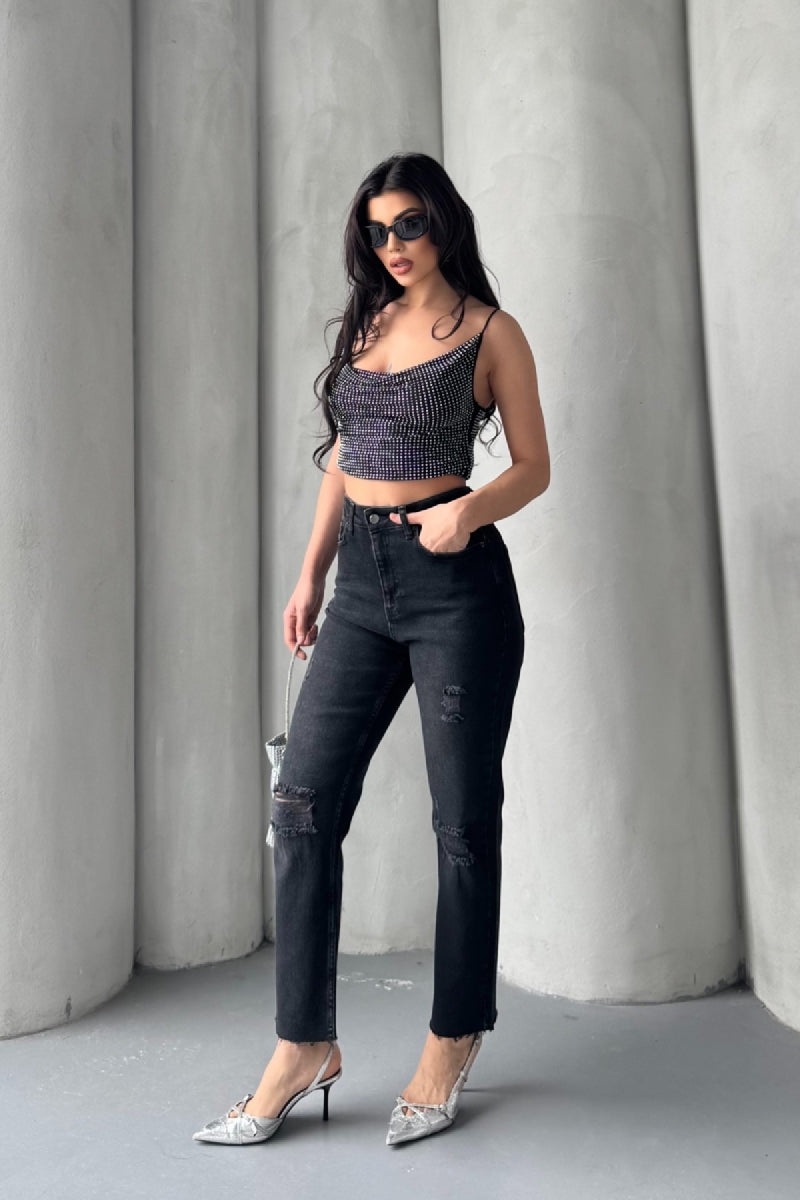 Mom Fit Kot Pantolon