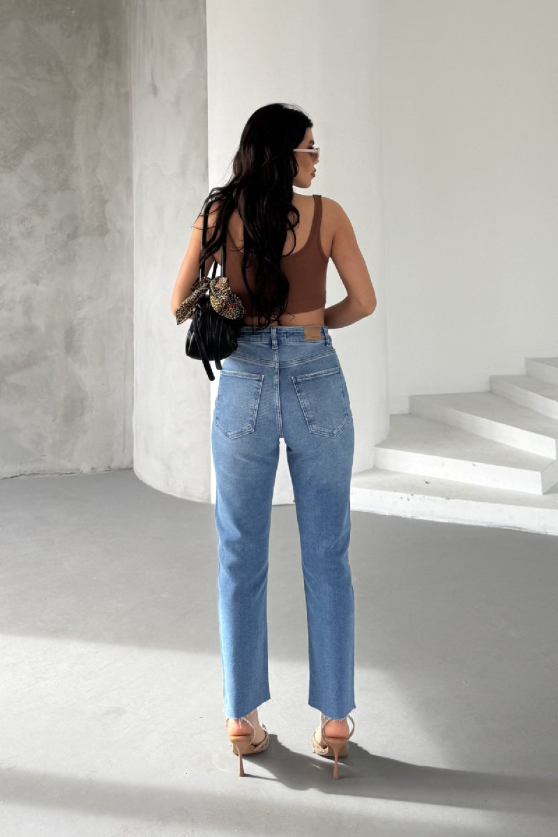 Mom Fit Kot Pantolon