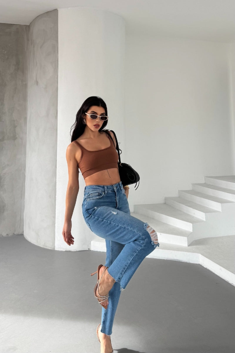 Mom Fit Kot Pantolon