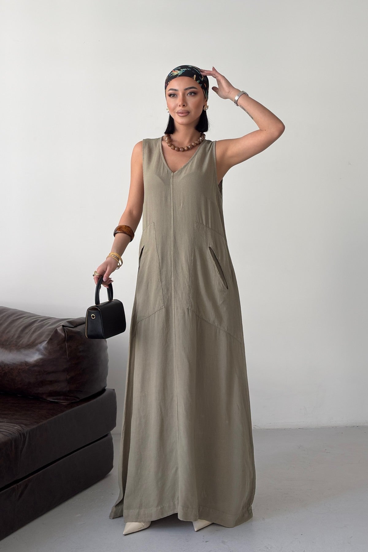 Cepli Oversize Elbise HS3072