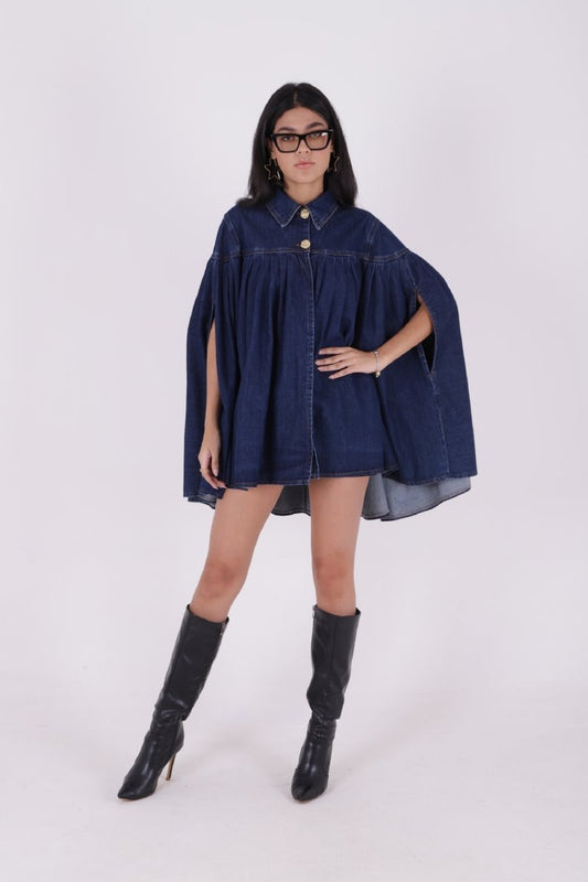 Pileli Oversize Panço Ceket 6075