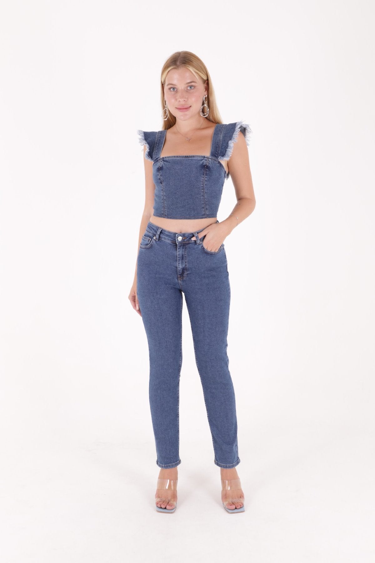 Boru Paça Klasik Kot Pantolon 855