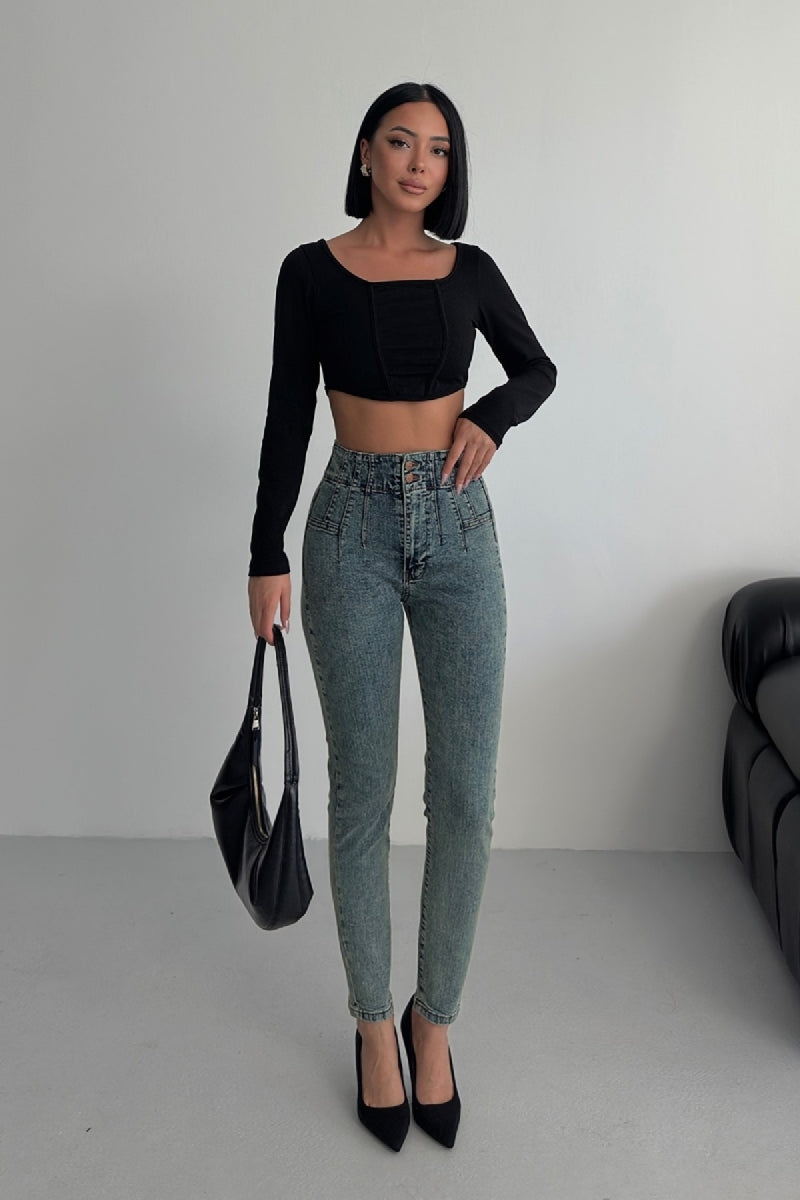 Pensli Skinny Kot Pantolon 7053