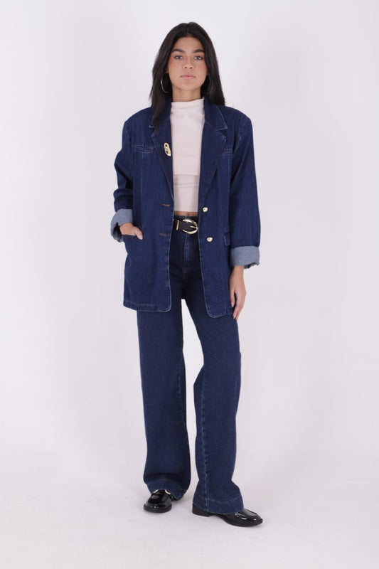 Düğmeli Klasik Blazer Ceket 6066