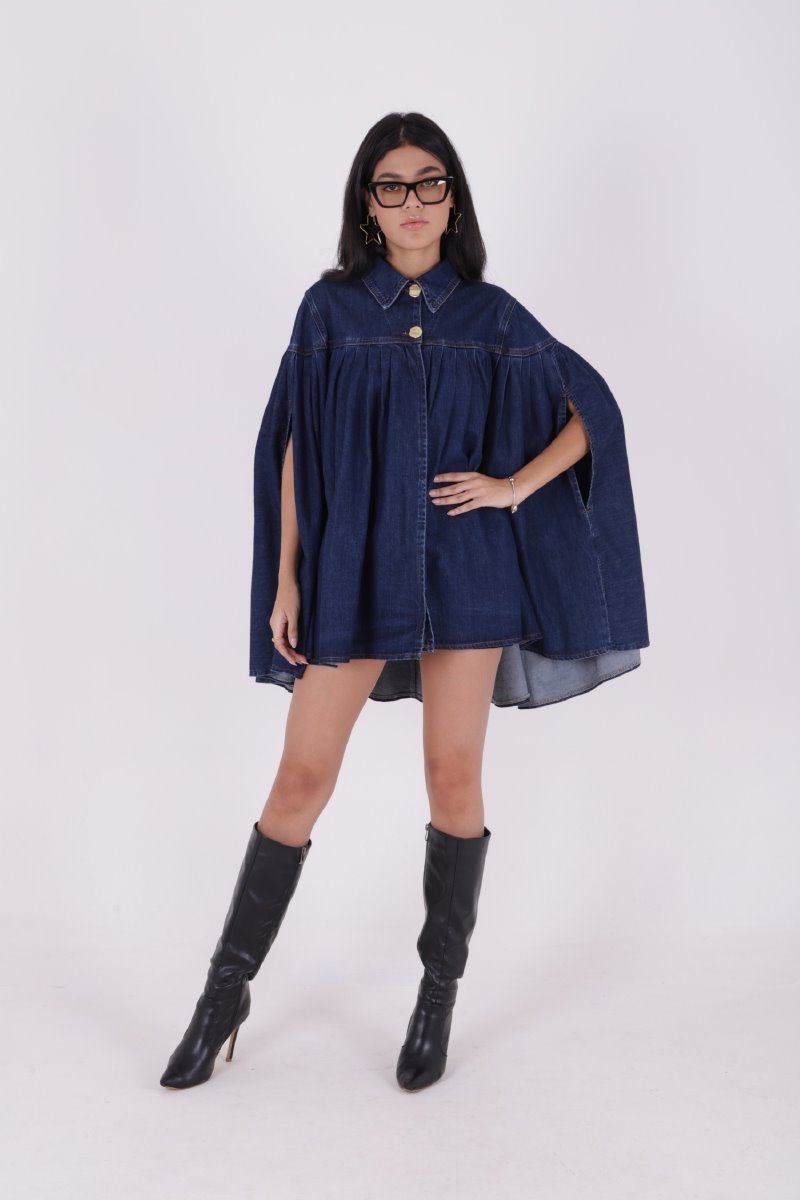 Pileli Oversize Panço Ceket 6075