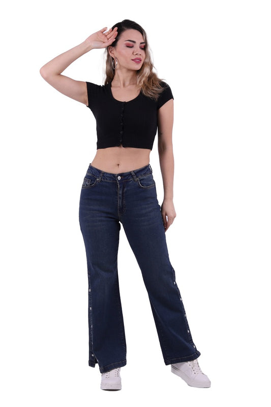 Yanı Çıtçıt Detaylı Pantolon 992