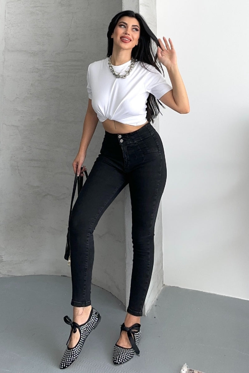 Pensli Skinny Kot Pantolon 7053