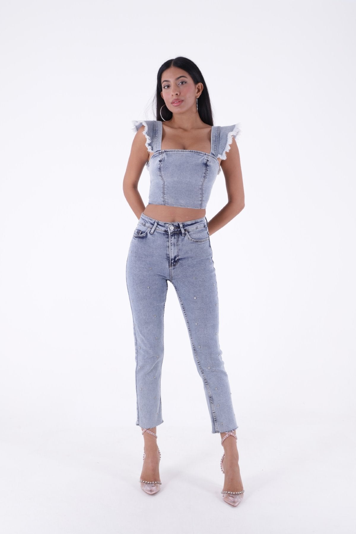Droplu Mom Fit Pantolon 1724