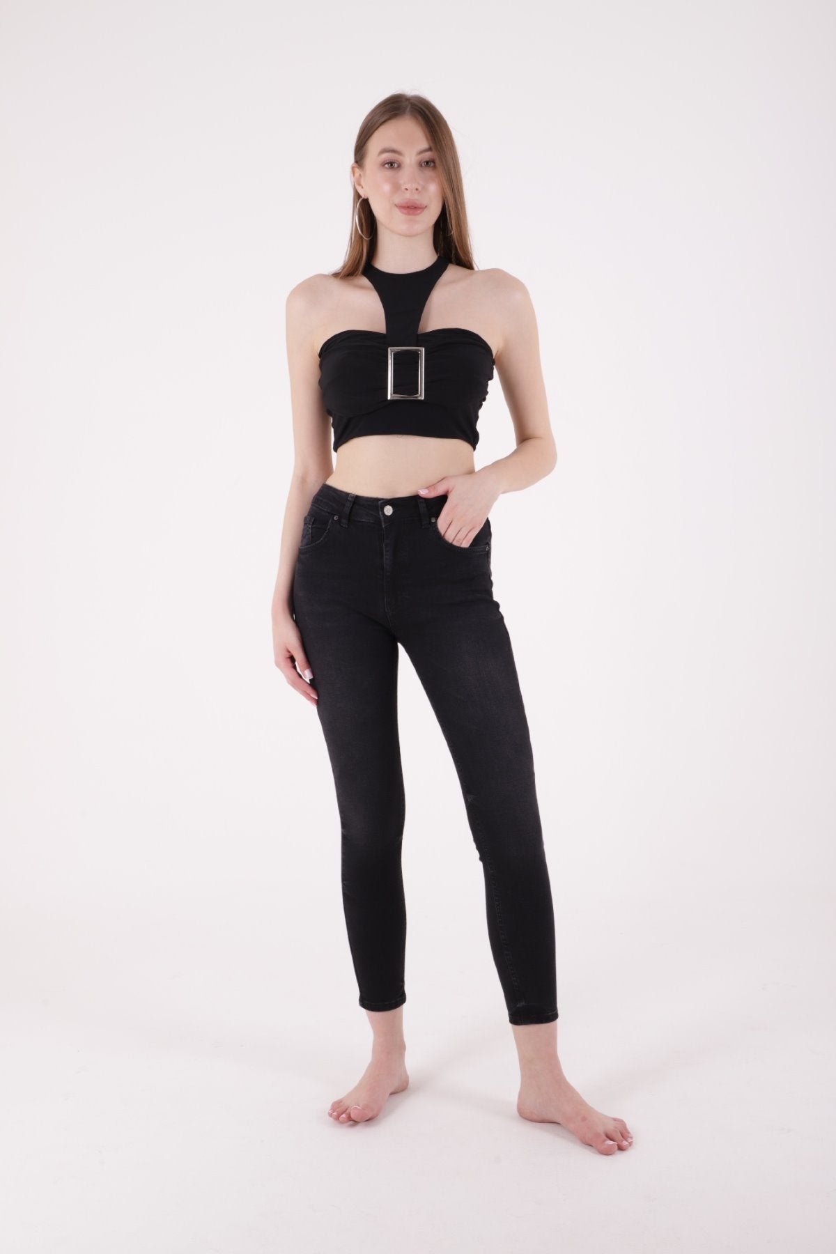 Kısa Boy Skinny Kot Pantolon 811
