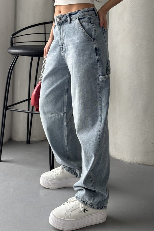 Pensli Baggy Kot Pantolon 7059