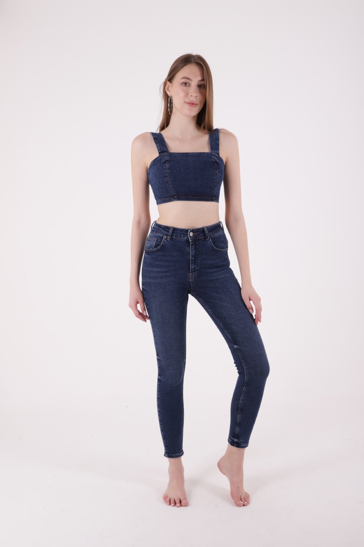 Kısa Boy Skinny Kot Pantolon 811