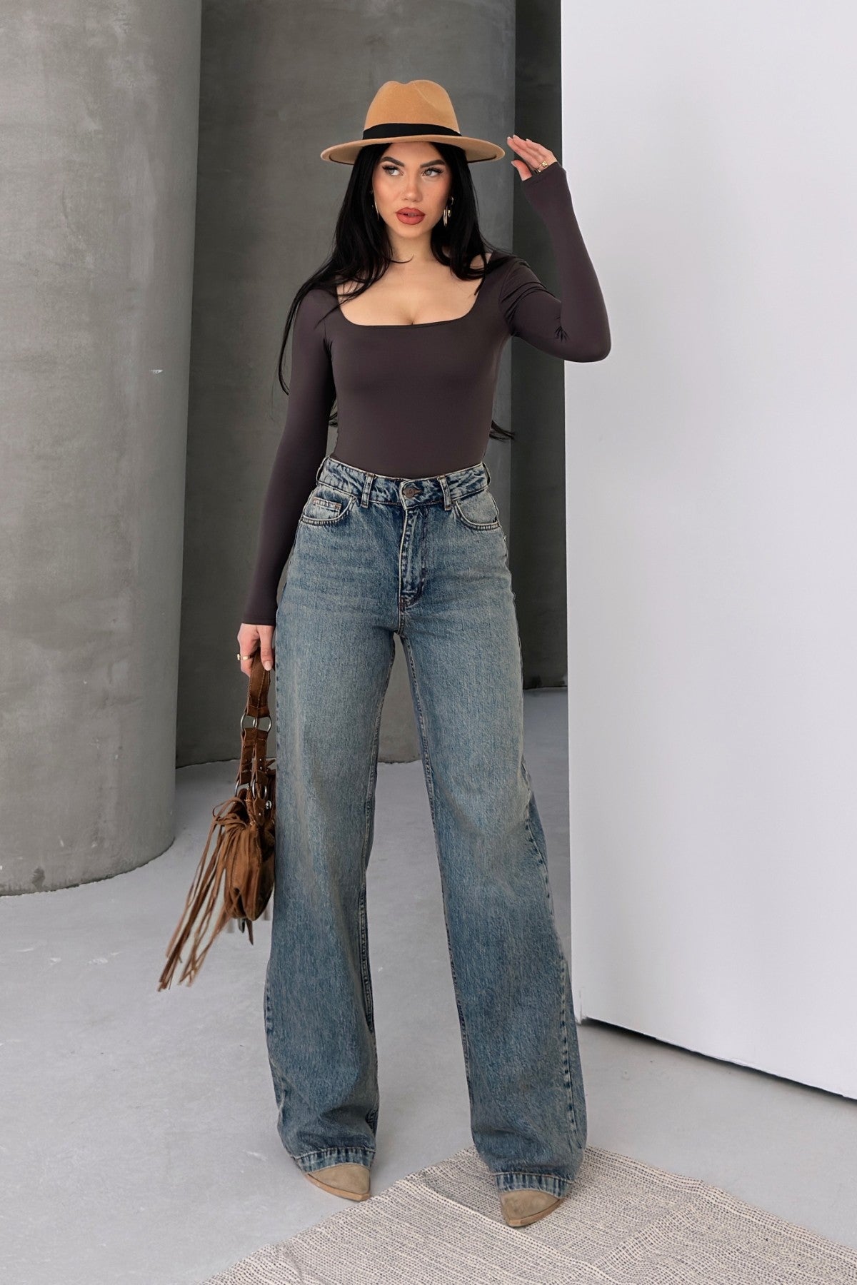 Bol Paça Relax Kot Pantolon 718