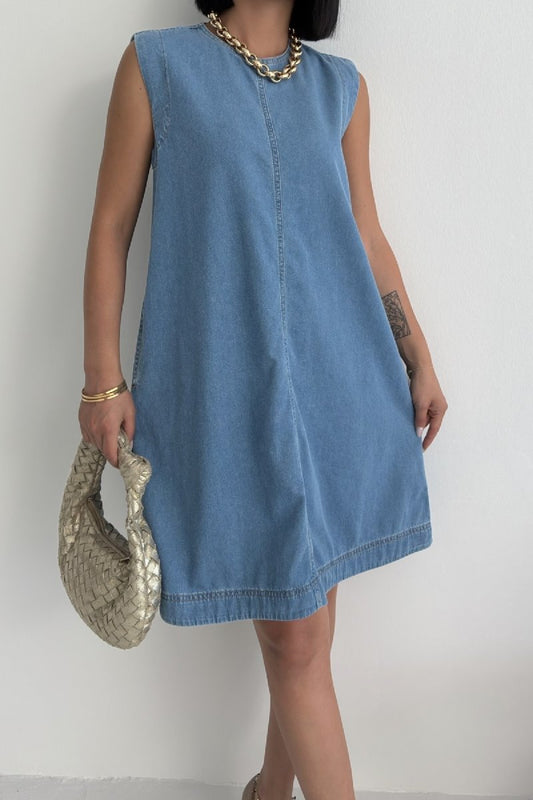 Kolsuz Cepli Oversize Elbise 3043