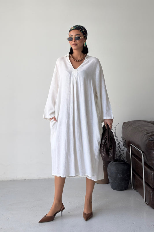 Kemerli Oversize Elbise
