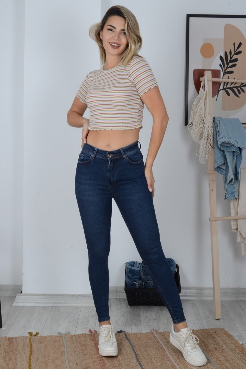 Skinny Tam Boy Kot Pantolon 816