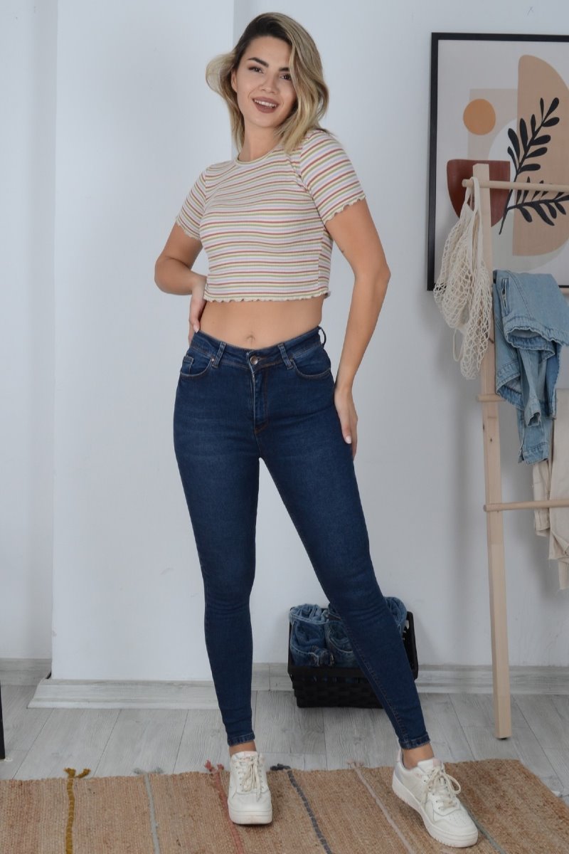 Skinny Tam Boy Kot Pantolon 816