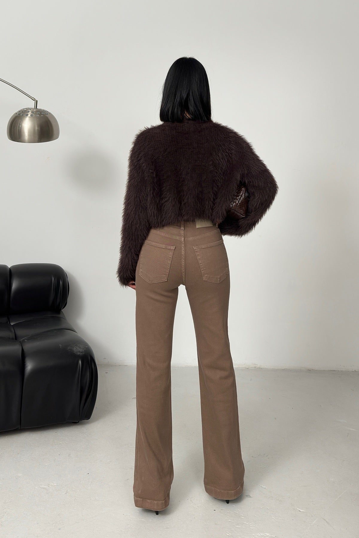 Dikişli Paça Bol Paça Relax Kot Pantolon 7026