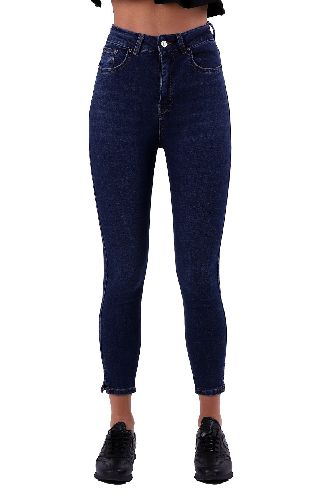 Yanı Yırtmaçlı Kot Pantolon 1745