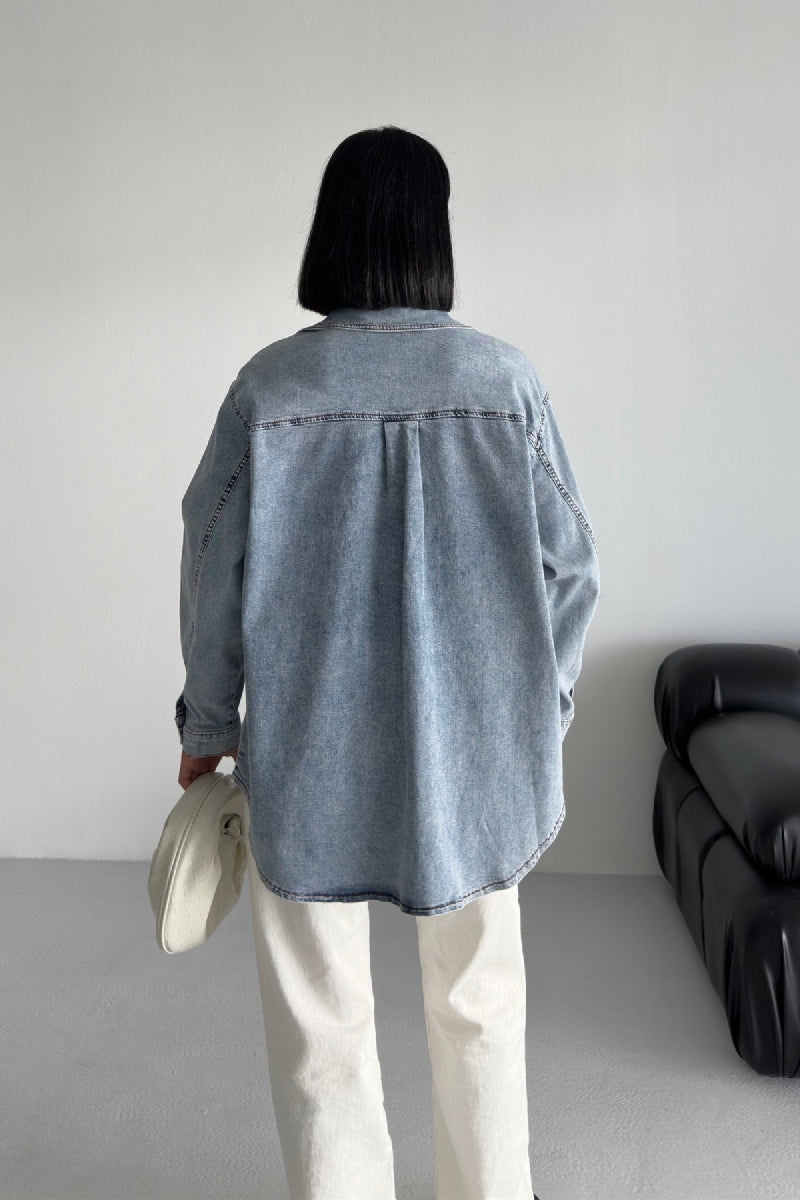 Oversize Kot Gömlek 6090