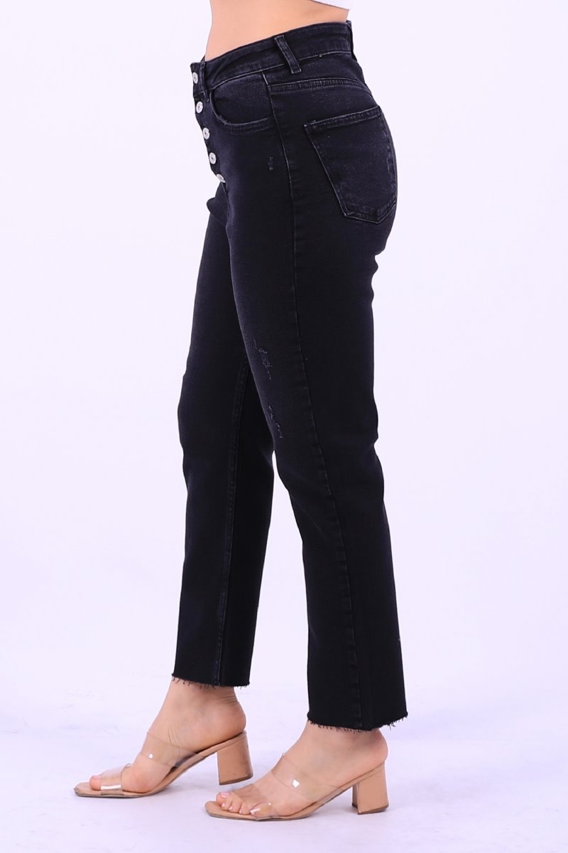 5 Düğmeli Mom Fit Kot Pantolon 745