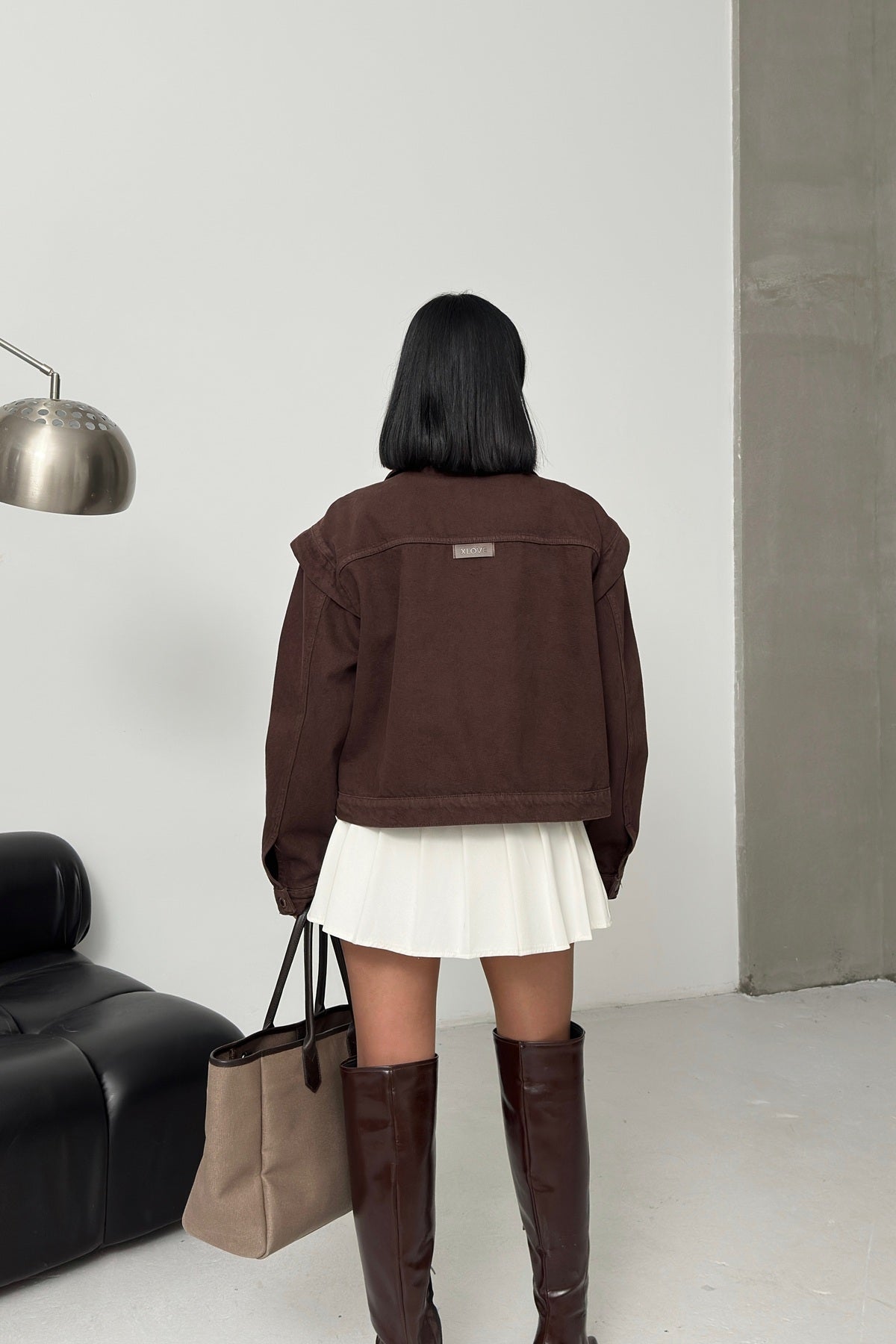 Fermuar Detaylı Kot Ceket 6141