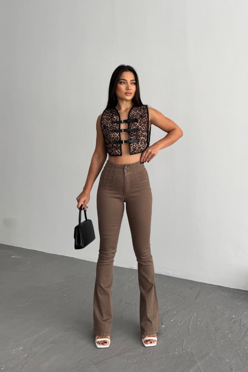 Pensli İspanyol Kot Pantolon 7021