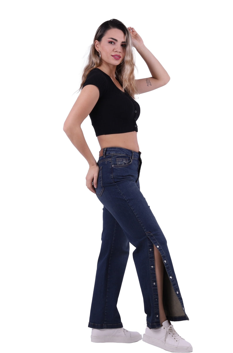 Yanı Çıtçıt Detaylı Pantolon 992