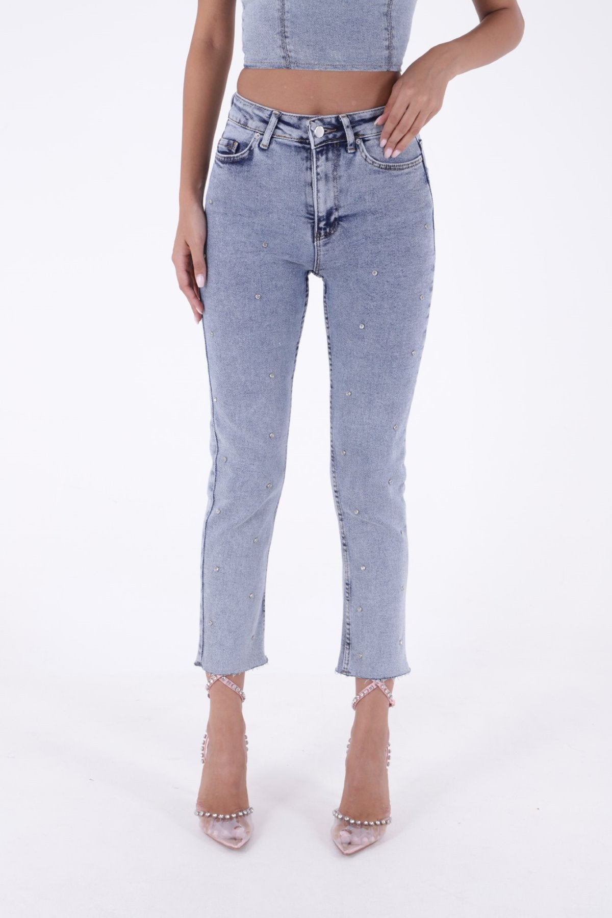 Droplu Mom Fit Pantolon 1724