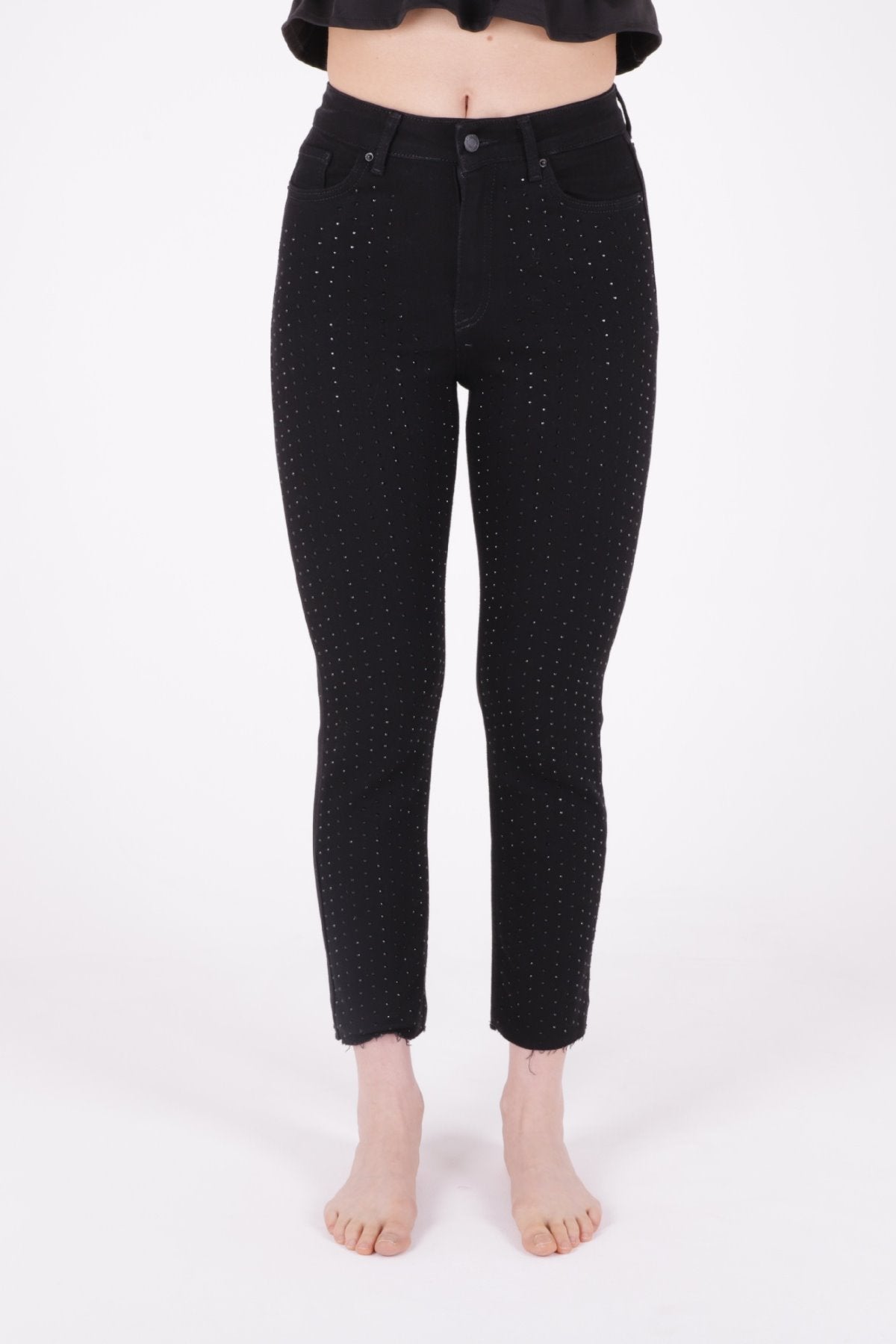 Taşlı Mom Fit Kot Pantolon 1729