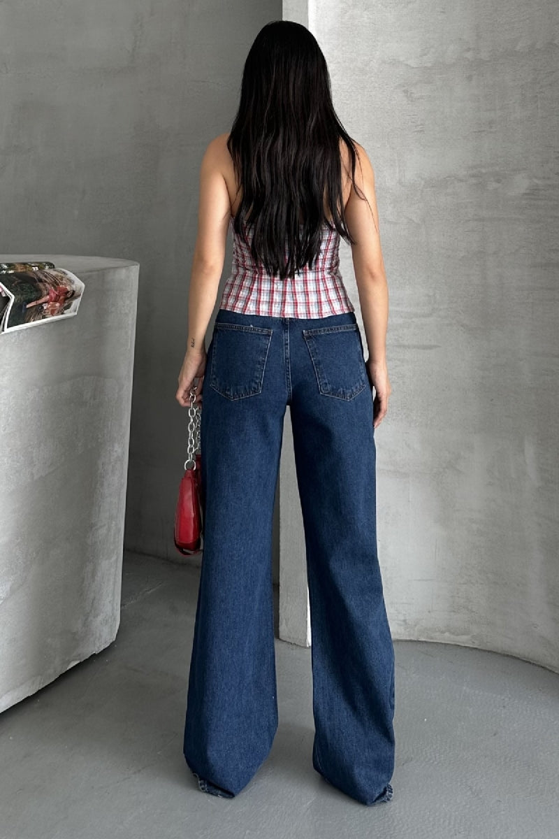 Bol Paça Baggy Relax Kot Pantolon 7031