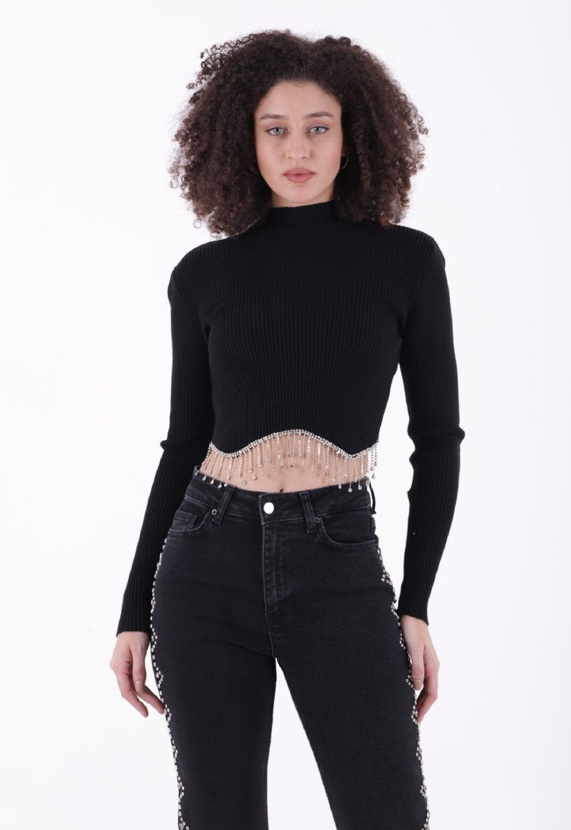 Yanları Droplı Mom Fit Kot Pantolon 7039