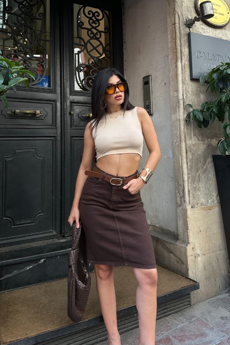 Orta Boy Kot Etek 1039