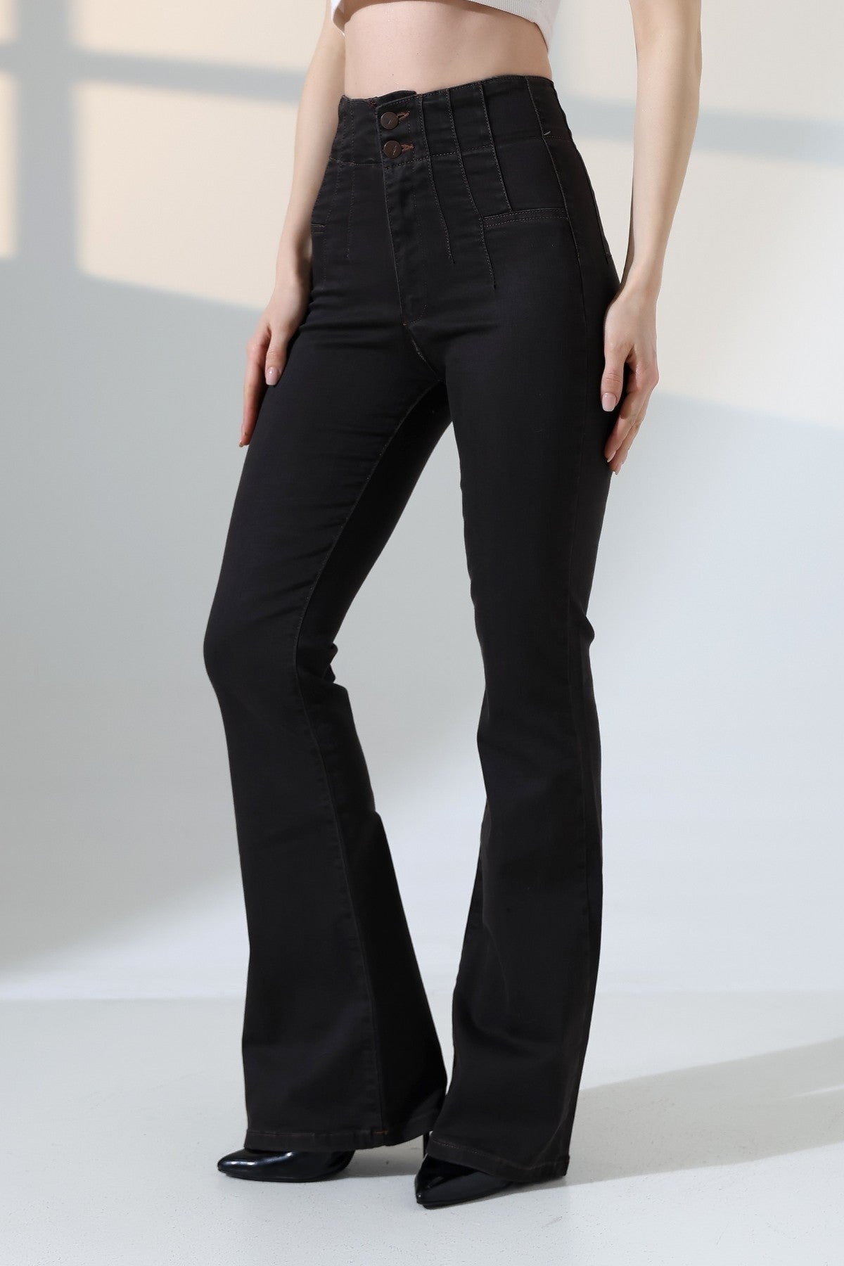 Pensli İspanyol Kot Pantolon 7021