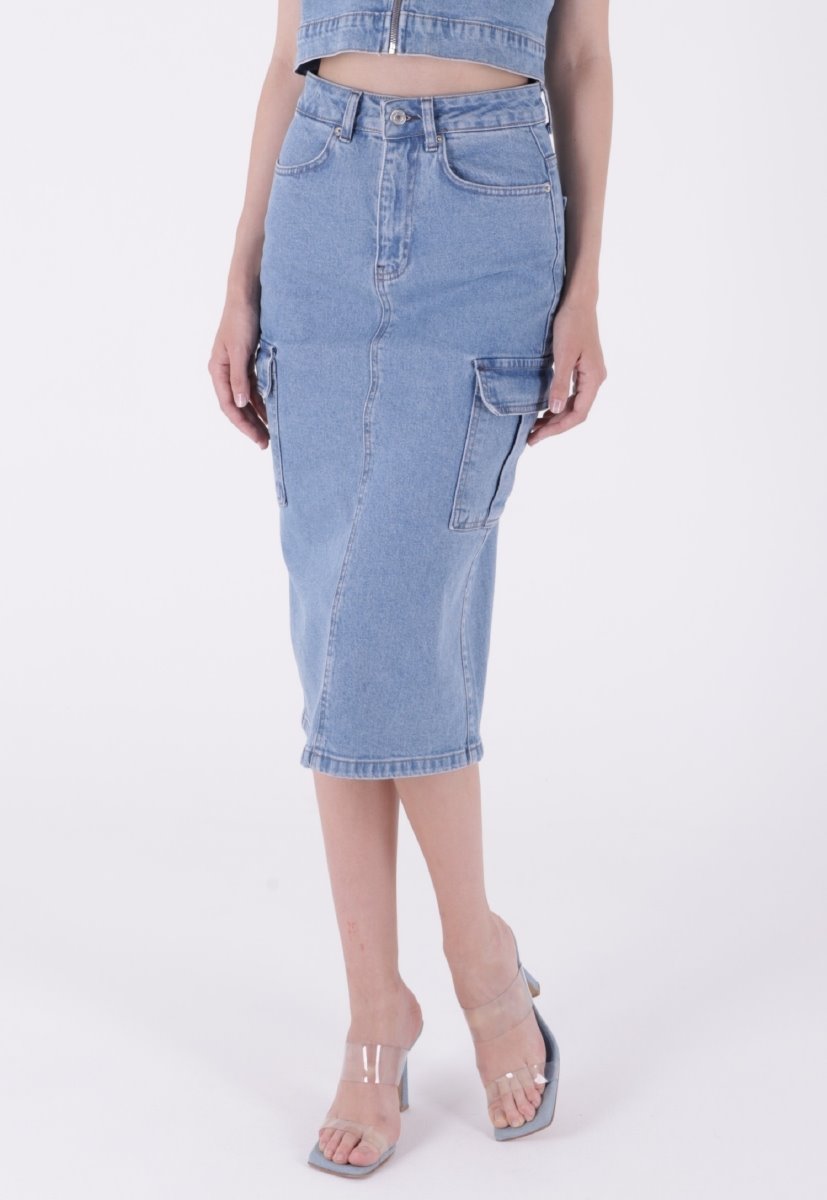 Kargo Cepli Kot Etek 1023
