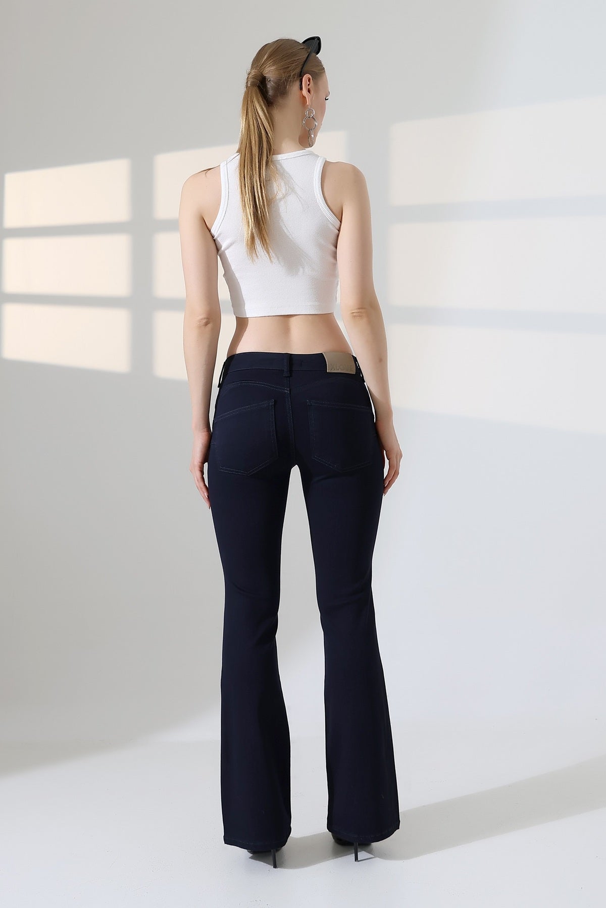 Push Up İspanyol Kot Pantolon 7108