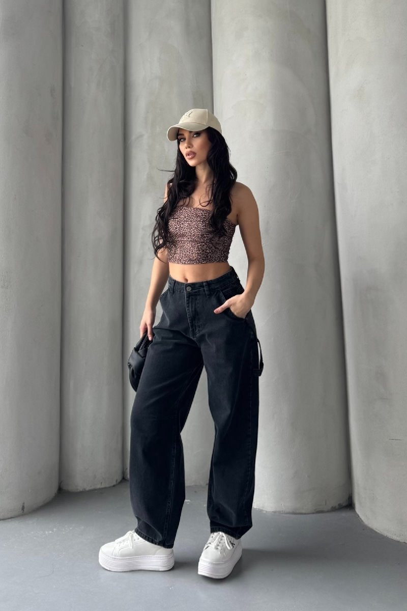 Pensli Baggy Kot Pantolon 7059