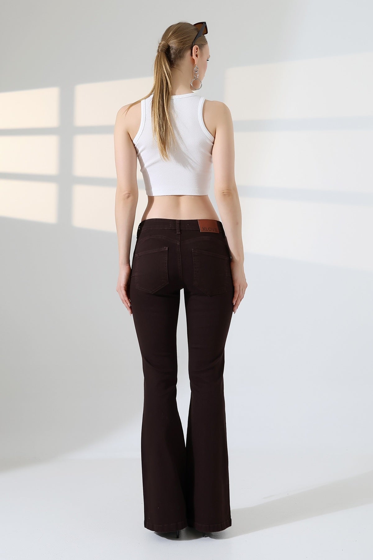 Push Up İspanyol Kot Pantolon 7108