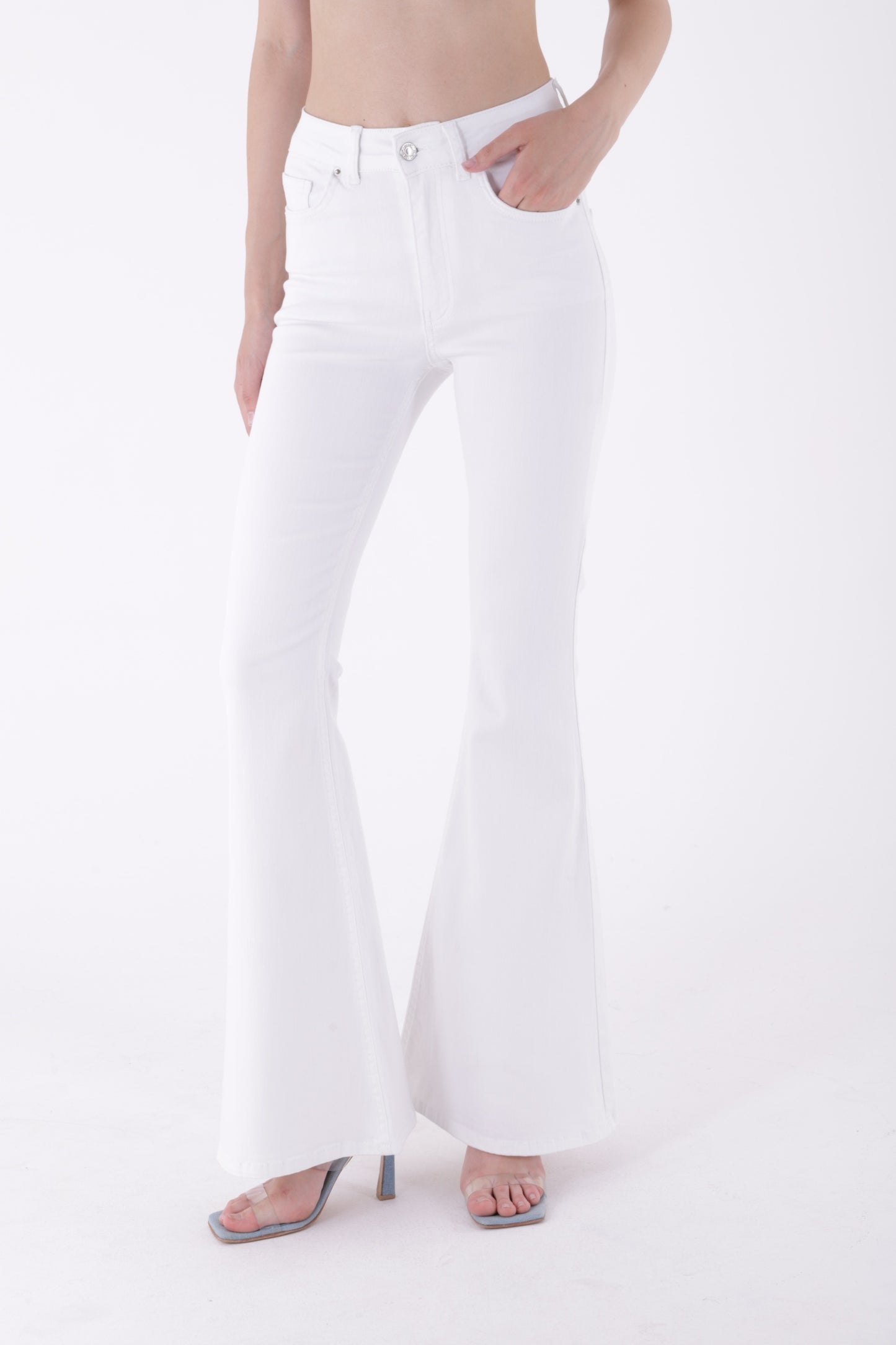 Geniş İspanyol Kot Pantolon 7067